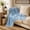 Blue, variant on Fennco Styles Herringbone Collection Contemporary Gray Herringbone Throw, 50" x 60"