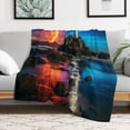 thumbnail image 5 of Ocean Lighthouse Flannel Throw Blanket for Gifts for Women Men Girls Boys All Seasons, 5 of 8