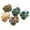 Moss Agate (2.5cm), variant on HOOUN 1x Natural Healing Crystal Stones Carved Figurine Turtle Elephant Gemstone Reiki-Clear Quartz
