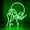 Alien, variant on Skeleton Ghost Neon Sign Light 11.8"x11.8" LED Neon Light with On/Off Switch Gaming Neon Sign for Game Room Man Cave Birthday Halloween Decor Christmas Gift