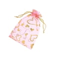 thumbnail image 1 of Wweixi 100 Pieces Drawstring Bags Adjustable Multicolor Present Pouches Decoration Candy Pocket Wedding Birthday Party Packing Pink 7*9cm, 1 of 6