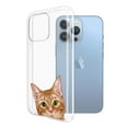 thumbnail image 2 of WIRESTER Soft TPU Clear Case Slim Protective Cover for Apple iPhone 13 Pro 6.1" 2021, Animal Orange Tabby Kitten Cat, 2 of 3