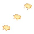 thumbnail image 3 of Matsuzay Cojín de asiento con forma de tostada de felpa Adorable dibujos animados para el hogar silla para ordenador almohadilla para sentarse Type1 NO1, 3 of 6