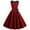 Wine Red, variant on YYDGH Women's 1950s Vintage Rockabilly Swing Dress Crew Neck Floral Lace Cocktail Party Dress Wedding Prom Evening Dresses Green L
