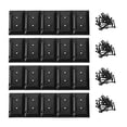 thumbnail image 1 of Eapele 20pcs Deck Railing Brackets Connectors for 2x4 Railing Wood Post with 120pcs Wood Screws, 1 of 4