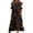 Black(Halloween Party Graphic), variant on Halloween Womens Summer Dresses Comfy Funny Cartoon Ghost Medieval Dress Short Sleeve Vintage Relaxed Fit Flowy Midi Halloween Costumes for Women Saffron XL