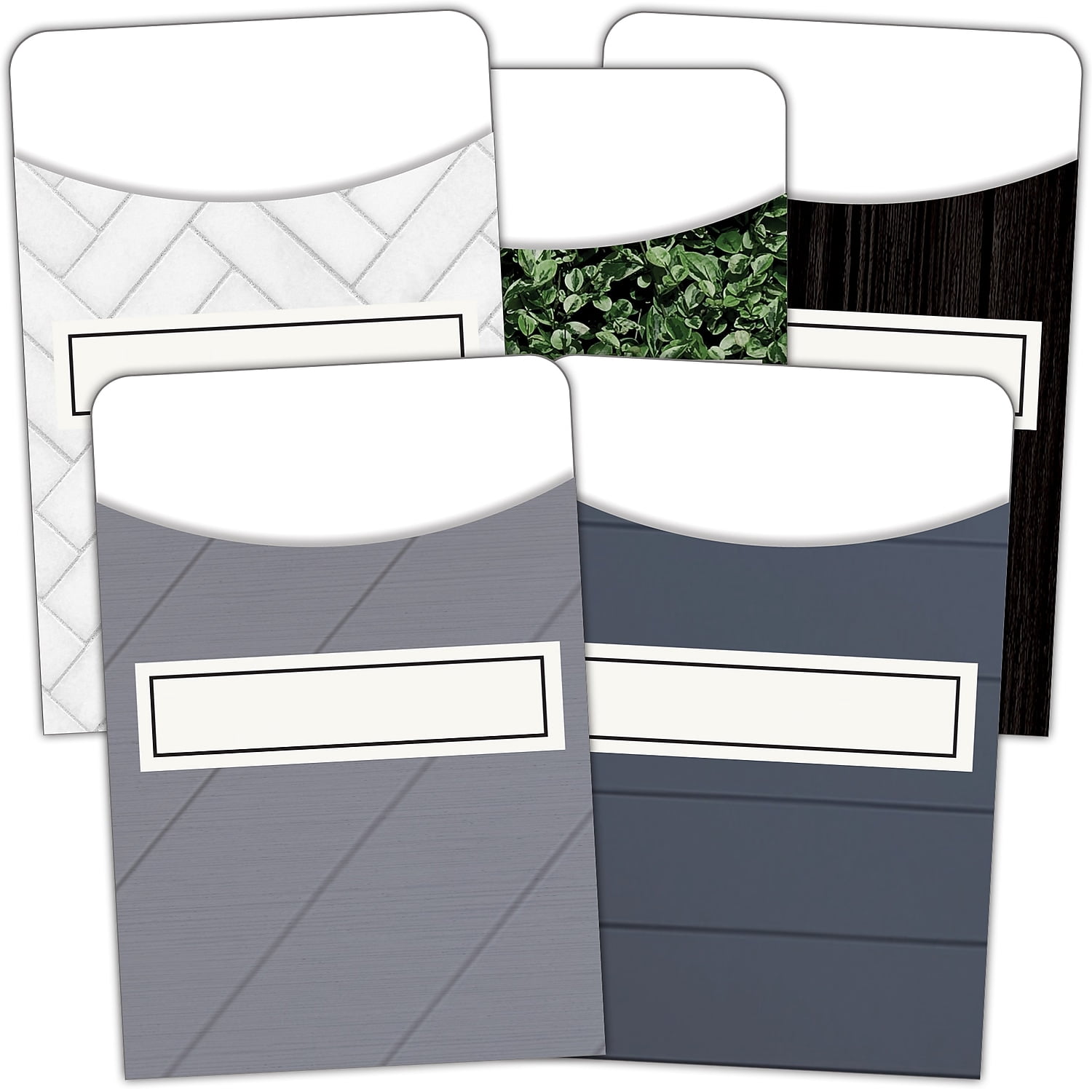 Teacher Created Resources Modern Farmhouse Library Pockets 35 Per Pack 3 Packs (TCR8832-3)