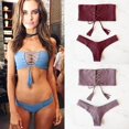 thumbnail image 2 of Women Bikini Set Push-up Padded Bra Triangle Swimsuit Bathing Swimwear, 2 of 5
