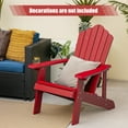 thumbnail image 5 of Costway Patio HIPS Adirondack Chair with Cup Holder Weather Resistant Outdoor 380 LBS Red, 5 of 12