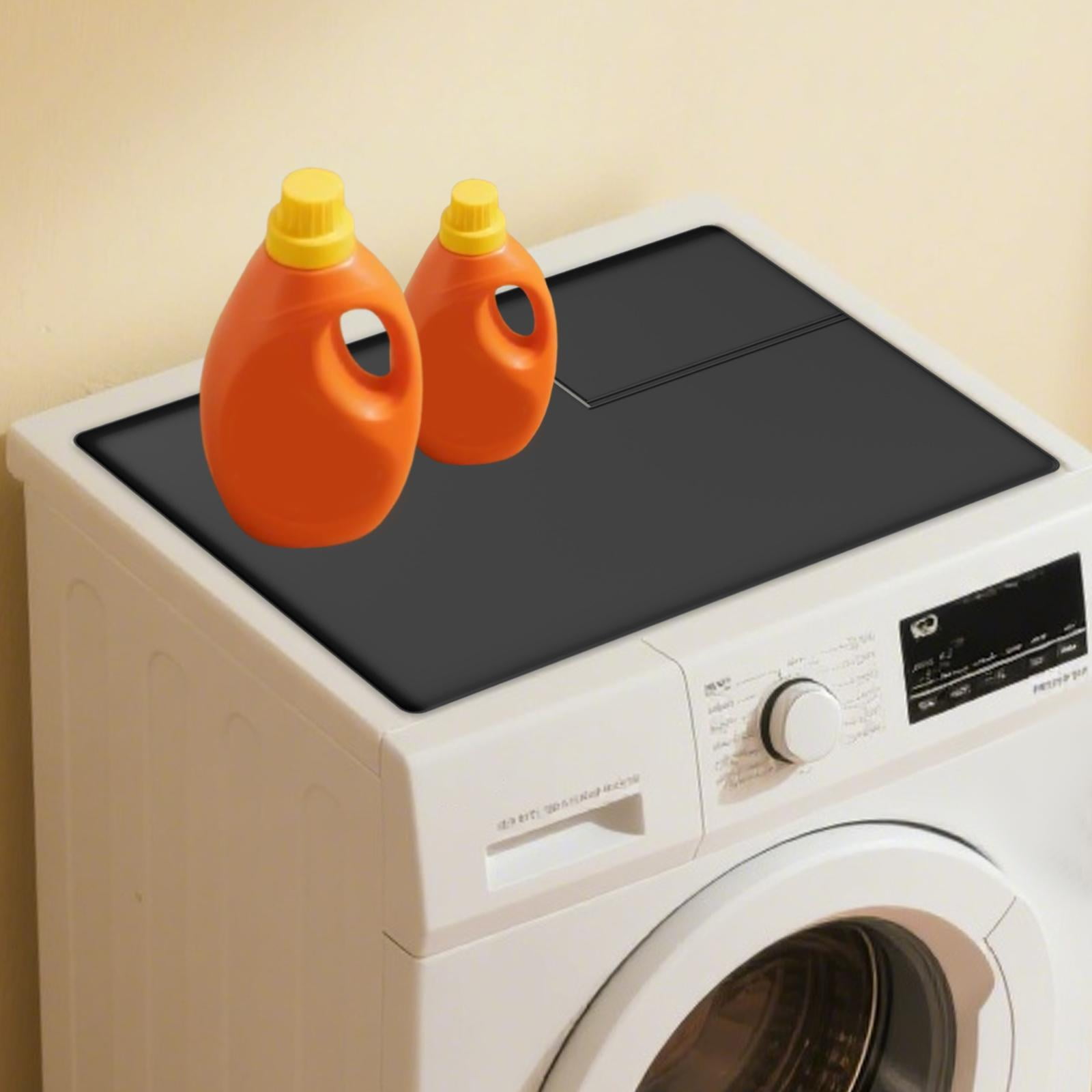 Silicone Washer Dryer Top Mat Non Slip Waterproof Protector Pad for Laundry Room Appliances 26 X 17.7 Inches