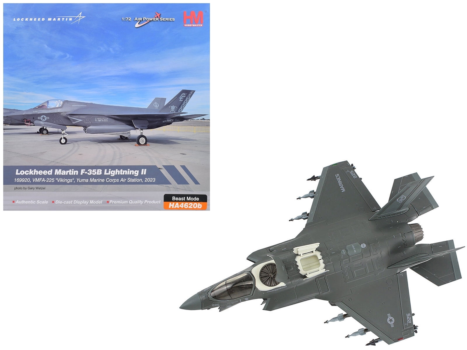 ホビマスター　Lockheed F-35B 1/72 ダイキャストモデル Lockheed Martin F-35B Lightning II Aircraft Beast Mode