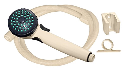 Valterra PF276043 Single-Function Handheld Shower Kit with 60" Vinyl Hose and Trickle Shut-Off - Biscuit