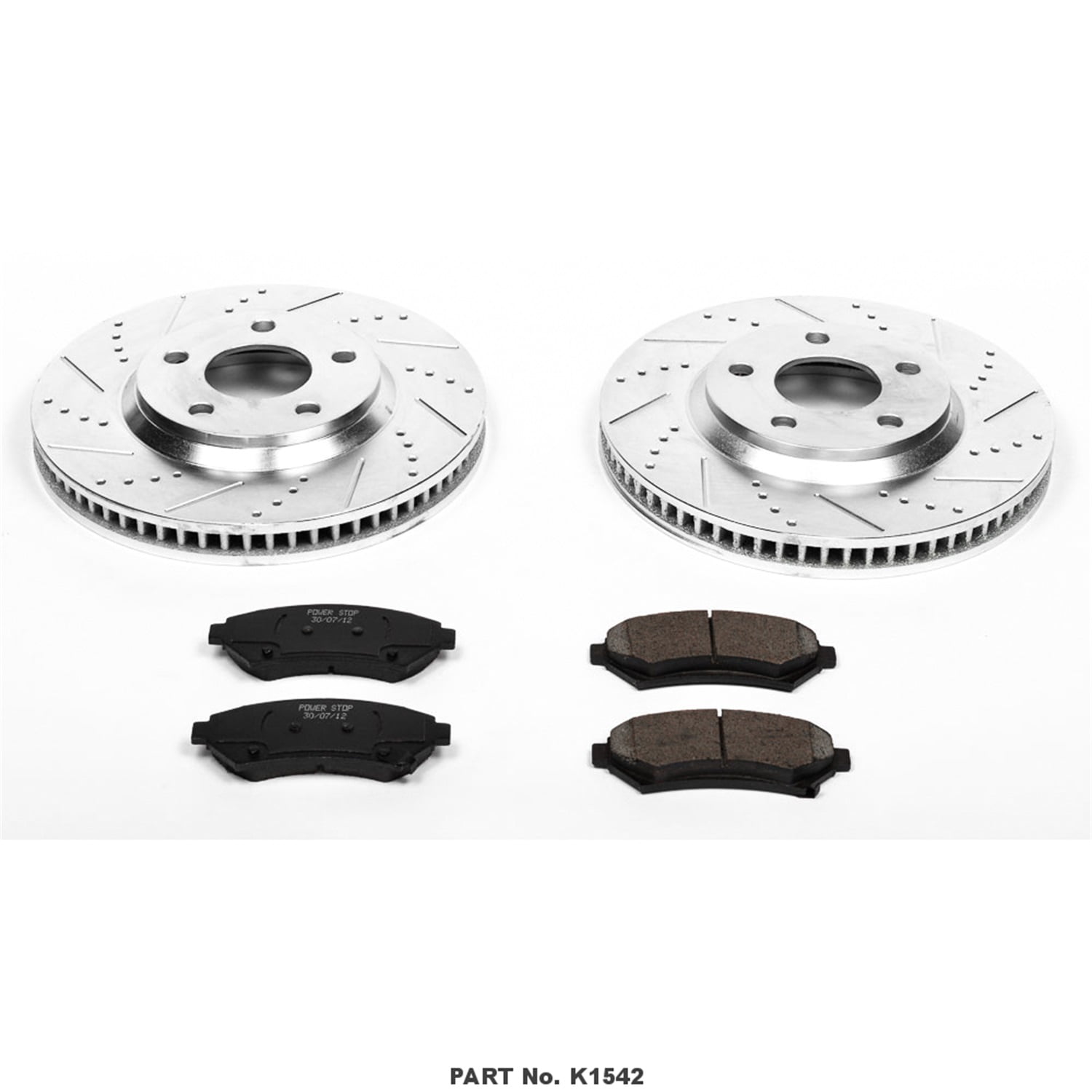 Rear PowerSport Replacement Brake Rotors Disc and Ceramic Pad Bonneville,LeSabre