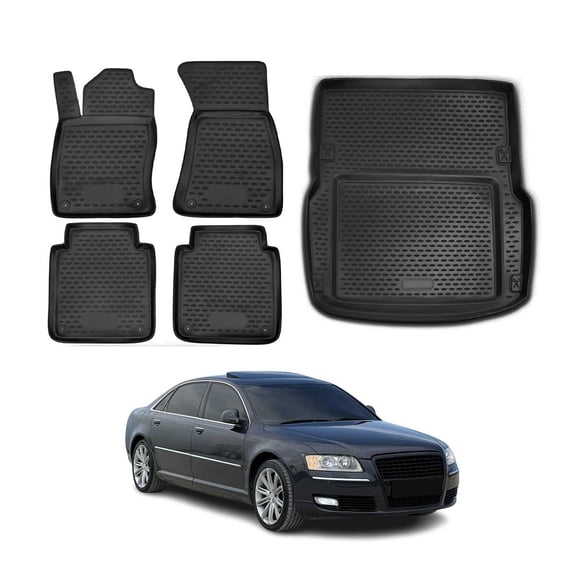 Custom Floor Mats & Cargo Liners for Audi A8 D3 Long Version 2002-2010