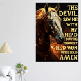 thumbnail image 3 of Lotusprinthandmade Horse The Devil Saw Me with My Head Down and Thought He'd Won Until I Said Amen Christian Poster 24" x 36", Christian Wall Art, Christian Poster, jesus poster, jesus christ poster, 3 of 5