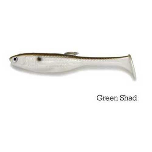 Silver Green CASTAIC Baby Jerky J Swimbait Boot Paddle Tail 3.5/" /& 7 cnt