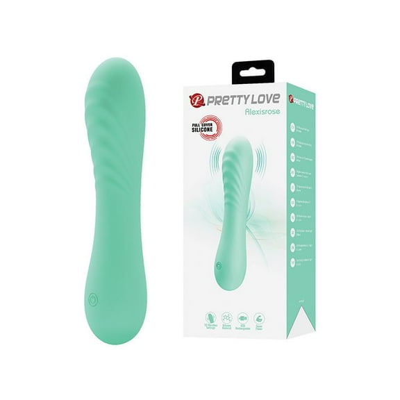 Pretty Love Alexis Rose Curved G-Spot Vibrator, Aqua