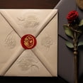 thumbnail image 3 of 1" Daisy Butterfly Wax Seal Stamp Retro Sealing Stamps Removable Brass Head Seal Stamp with Wooden Handle Sealing Wax for DIY Envelope Greeting Card Wedding Invitations Gift Wrapping Decor, 3 of 9