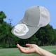 thumbnail image 5 of Gorra portátil USB recargable con 360°, gorra de béisbol con protección solar UPF 50+ para hombres y mujeres, y gorra ajustable transpirable para viajes de verano, 5 of 7