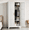 White, variant on SOLAURA 71" Tall Metal Armoire Wardrobe Cabinet with 2 Doors, Wardrobe Closet with Hanging Rod and Adjustable Shelves, Freestanding Closet for Home Living/Laundry Room/Department (Black)