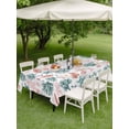 thumbnail image 3 of Outdoor Tablecloth with Umbrella Hole and Zipper, Coral Coastal Rectangle Table Cloth 60x84 Inch Waterproof Tablecloth, Blue Red Nautical Summer Beach Ocean Picnic Table Cover for Patio Camping, 3 of 7