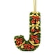 thumbnail image 1 of Adornos navideños artesanales decorativos para el árbol, monogramas decorativos acrílicos 2D con gorro de Papá Noel, 26 letras, adornos navideños colgantes para manualidades, decoración navideña para, 1 of 5