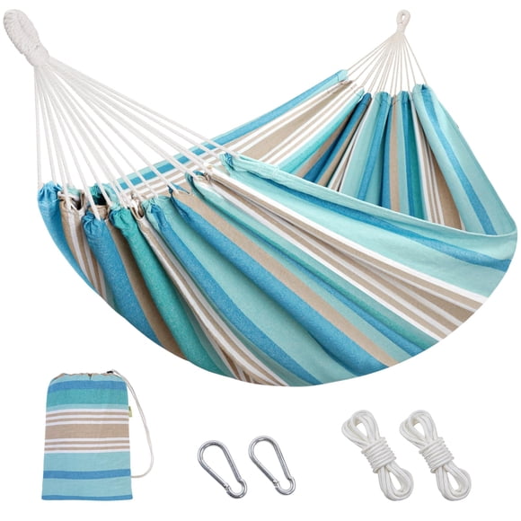 Hamaca doble brasileña INNO STAGE 340 x 160 cm, azul