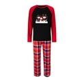 thumbnail image 2 of Uaswgudfs Matching Family Christmas Pajamas Sets, Holiday PJs with Top and Plaid Pants Cute 2 Piece Sleepwear for Couples, 2 of 6
