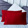 thumbnail image 3 of Enveloppe Fermée Taie d'Oreiller Simple Coussins de Lit Doux, 3 of 8