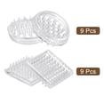 thumbnail image 3 of 18Pcs Carpet Protectors Spiked Caster Cups 1.89" Round and Square Spiked Furniture Cup, 3 of 7