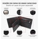 thumbnail image 3 of Cartera Hombre Piel Genuina Cartera Antirrobo Rfid/billetera Modelo Negro, 3 of 4