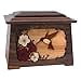 thumbnail image 2 of Wood Cremation Urn - Walnut Hummingbird Astoria, 2 of 2