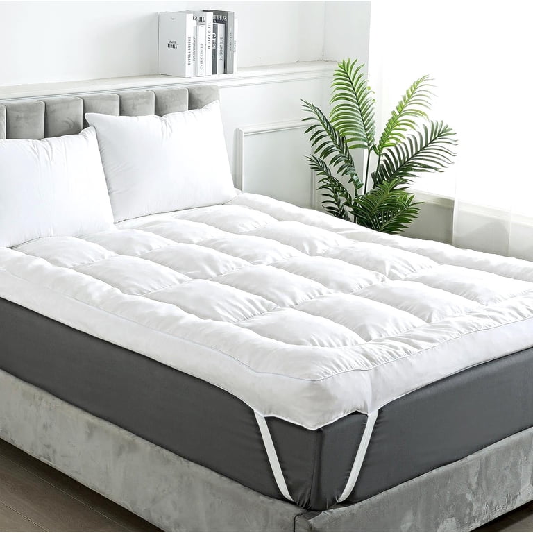 Full Mattress Topper 5-Inch Memory Foam Mattress Topper With Pillow Top  Queen Size, CertiPUR-US Certified For Back Pain Relief Memory Foam Egg  Crate