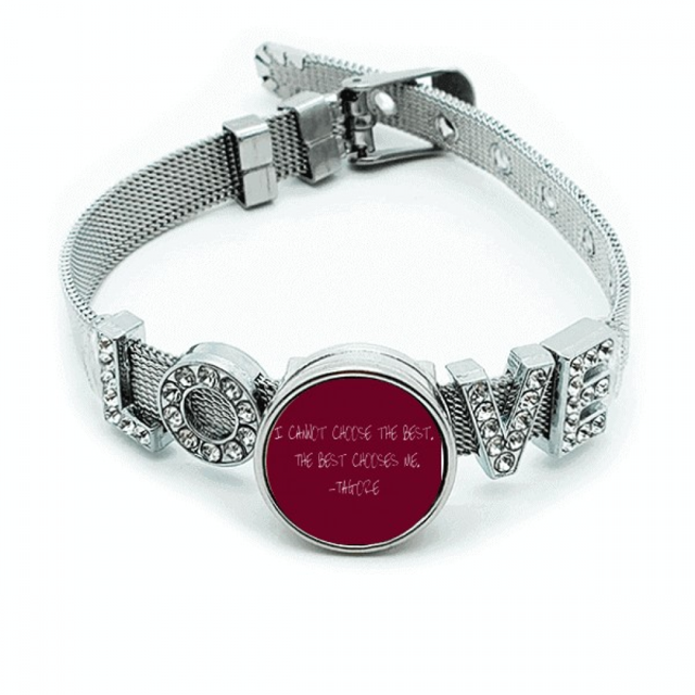 Qoutes Healing frases mejor elige. Pulsera pulsera pulsera de cristal amor pulsera ajustable
