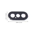 thumbnail image 4 of 2pcs Alliage de Caméra de Protection Anneau Lentille Couvercle Compatible pour iPhone x (Noir), 4 of 7