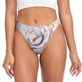 thumbnail image 1 of Fotbe Vintage Rose Tanga Sin Costuras para Mujer con Estampado – Panties Invisibles, Transpirables y Cómodos para Uso Diario-X-Small, 1 of 6