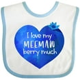 thumbnail image 3 of Inktastic I Love My Meemaw Berry Much Boys or Girls Baby Bib, 3 of 4
