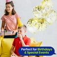 thumbnail image 6 of Gold Confetti Balloons Black Gold Balloons and Rose Gold Happy Birthday Garland, 6 of 7