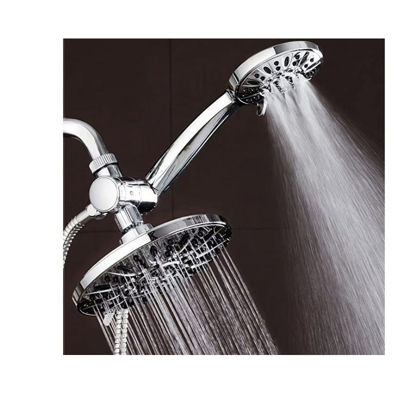 Shower Head And Hose With Hard Water Filter - 10 Jet Modes, 15 Stage Filter, High-Pressure