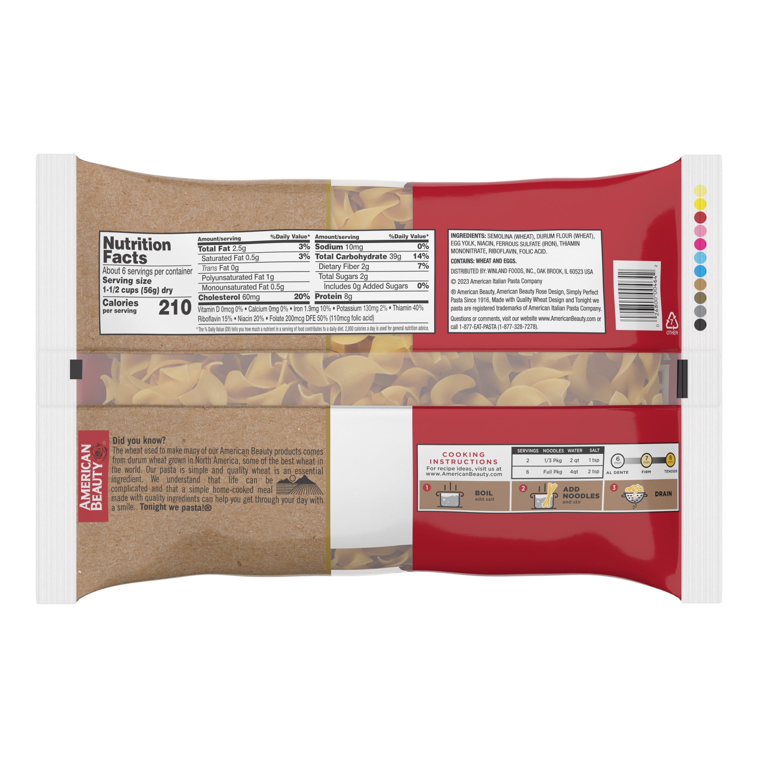 (2 pack) American Beauty Extra Wide Egg Noodle, 12-Pack (12 oz Each) – for Stroganoff, Soups & Casseroles