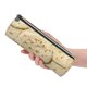 thumbnail image 5 of Disketp Taco Tortillas Estuche Organizador de Lápices de Cuero, Estuche de Oficina con Cremallera para Bolígrafo y Lápiz, 5 of 6