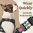 thumbnail image 4 of rabbitgoo Dog Harness Small Sized, No Pull Pet Harness with 3 Buckles, Adjustable Soft Padded Dog Vest with Instant Control Handle, Easy Walking Reflective Pet Vest for Small Dogs, Black, Extra Large, 4 of 10