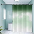 thumbnail image 4 of Green Shower Curtain, Ombre Green White Pattern Bath Curtains Abstract Sage Green Bathroom Curtain Waterproof Fabric with Hooks for Home Decor, 72Wx72H, 4 of 6