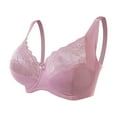 thumbnail image 1 of Women's Plus Size Full Coverage Underwire Bra, G Cup Support Adjustable Back Closure Breathable Lace Comfort for Large Bust, 1 of 4