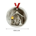 thumbnail image 3 of PALIFEUR Christmas Ornaments, Xmas Nativity Ornaments Christmas Tree Decorations, Christmas Hanging Ornament for Holiday, Party, Home, 3 of 6