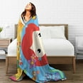 thumbnail image 4 of Ultra-Soft Microfiber Throw Blanket Fuzzy Fleece Blanket for Adults Kids Gift Couch, Sofa, Bed Butterfly Floral 50"x40", 4 of 4