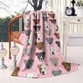 thumbnail image 2 of Pit Bull Terrier Blanket,Comfortable Soft Lamb Wool Throw Blanket,All Season,Warm Lightweight Blankets for Sofa Bed Couch Living Room Chair,60"x80", 2 of 4
