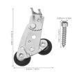 thumbnail image 2 of WHAMVOX 1Jgo Para Puertas Correderas De Con Ajustable Y Deslizamiento En Color Plata, 2 of 8