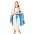 thumbnail image 5 of XXWXYD 𝐕irgin Mary for Girls Biblical Dress with Cape 𝐑enaissance Robe 𝐂hurch Outfit Christmas Easter Halloween Cos play Play Pageant, 5 of 9