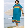 thumbnail image 5 of SUN CUBE Surf Poncho Changing Robe with Hood, Thick Quick Dry Microfiber Wetsuit Changing Towel for Surfing Beach Swim Outdoor Sports Men, Absorbent Wearable Towel Cover Up with Pocket, Sunset Blue, 5 of 6